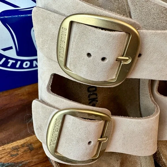 ☀️ BIRKENSTOCK Arizona Big Buckle in Sandcastle EU 38 - Picture 6 of 13